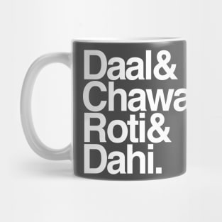 Daal Chawal Roti Dahi (White) Mug